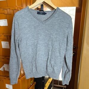 J Crew Factory 100% Merino Slim Wool V-Neck Sweater Size Large